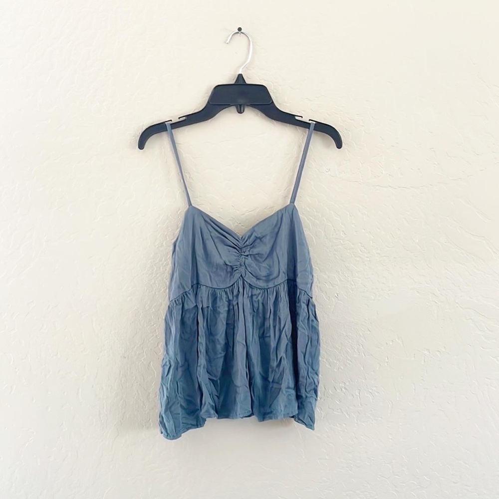 🌿Final Sale‎ Final Touch Green Gray Tank Top